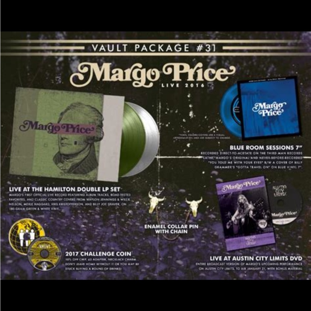 Third Man Records Vault 31 Margo Price The Hamilton with bonus items 2017